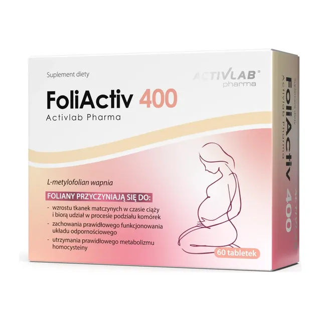 FoliActiv 400 Metylowany Kwas Foliowy, opakowanie