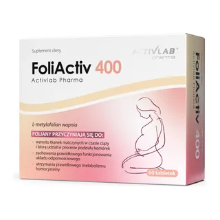 FoliActiv 400 Metylowany Kwas Foliowy, opakowanie