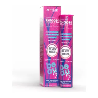Kolagen Beauty w tabletkach musujących, opakowanie