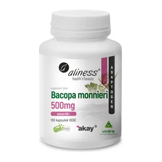 Bacopa monnieri extract 50% 500 mg, opakowanie