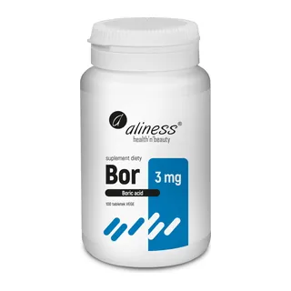 Bor 3 mg (kwas borowy) x 100 tabl., opakowanie