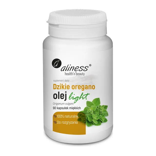Dzikie Oregano Olej Light do rozgryzania 100% naturalny, opakowanie