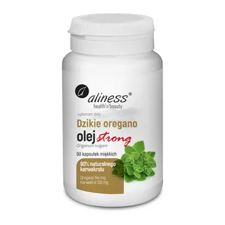 Dzikie oregano olej STRONG 100% naturalny x 90 kaps., opakowanie