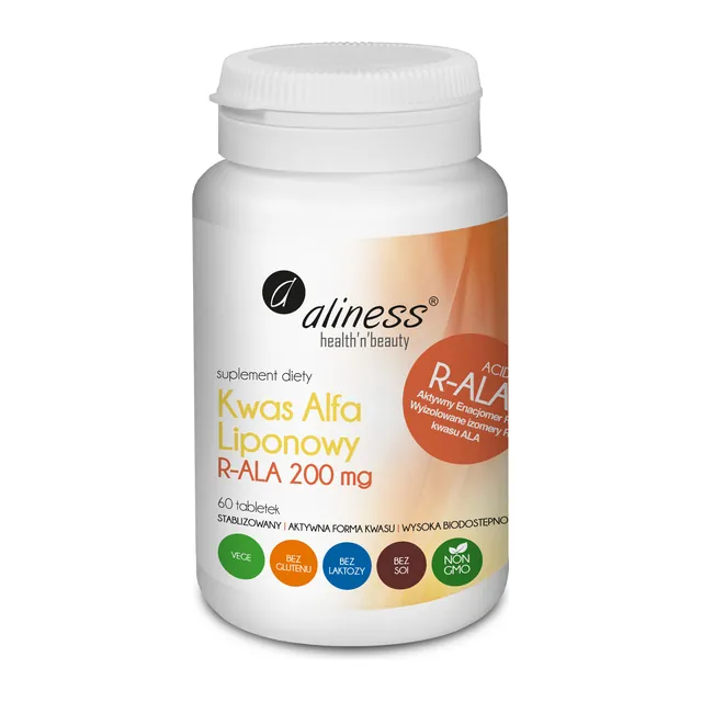 Kwas Alfa Liponowy R-ALA 200 mg, opakowanie