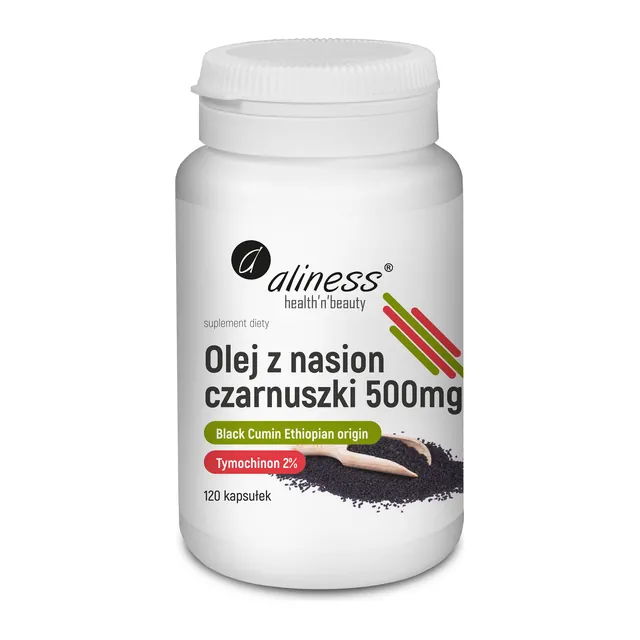 Olej z nasion czarnuszki 2% 500 mg, opakowanie