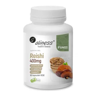 Reishi ekstrakt owocniki 40/20/1, 400 mg, opakowanie