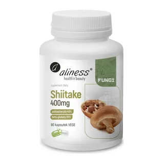 Shiitake ekstrakt 40/20, 400 mg, opakowanie