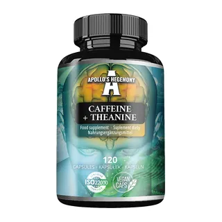 Caffeine + Theanine (kofeina, teanina) 120 kaps., opakowanie