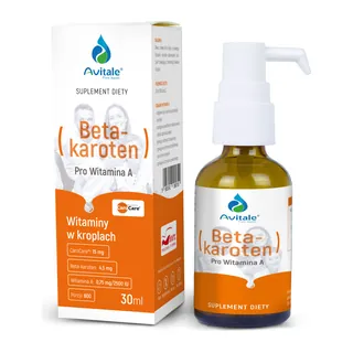 Beta-karoten CaroCare 4,5 mg (naturalna prowitamina A), opakowanie