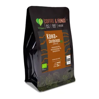 Kawa Arabica mielona + Cordyceps BIO, opakowanie