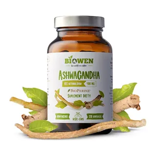 Ashwagandha Biowen 400 mg (krótka data ważności), opakowanie