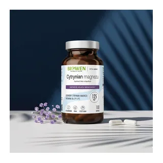 Cytrynian magnezu + Witamina B6 Biowen 100 kapsułek, opakowanie