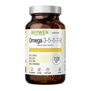 Omega 3-5-6-7-9 1520 mg Biowen, opakowanie