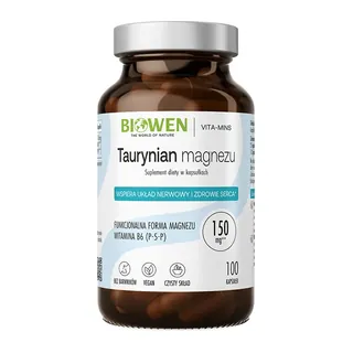 Taurynian magnezu z witaminą B6 (P-5-P), opakowanie