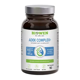 Witaminy ADEK Complex+ w kapsułkach (krótka data ważności), opakowanie