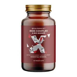 BrainMax Iron Complex, bisglicynian żelaza 25 mg, opakowanie