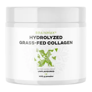 BrainMax Kolagen Hydrolizowany Wołowy, Grass-fed Collagen, opakowanie