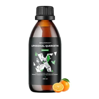 BrainMax Liquid Liposomal Quercetin, Orange, 250 mg, 250 ml, opakowanie