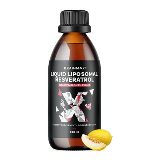 BrainMax Liquid Liposomal Resveratrol, Honey Melon, 200 mg, 250 ml, opakowanie