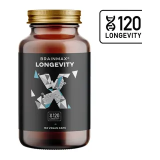 BrainMax Longevity®, 150 kapsułek roślinnych, opakowanie