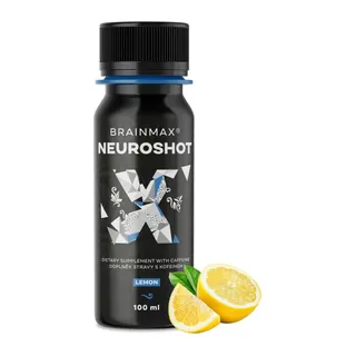 BrainMax NeuroShot, 100 ml Nootropowy shot zwiększający koncentrację, energię i wydajność bez spadku, suplement diety, opakowanie