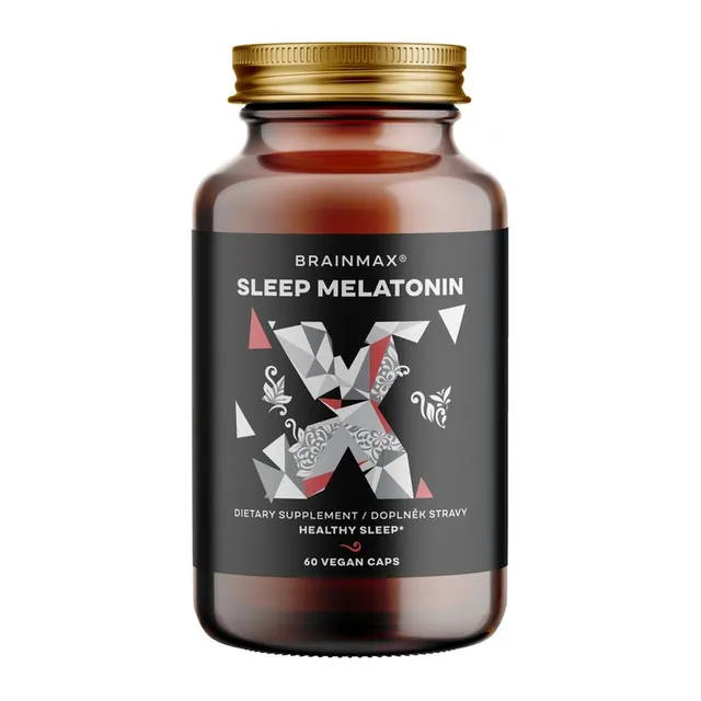 BrainMax Sleep Melatonin®, 60 kapsułek roślinnych, opakowanie