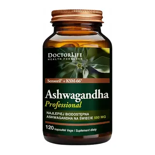 Ashwagandha Professional 120 kaps., opakowanie
