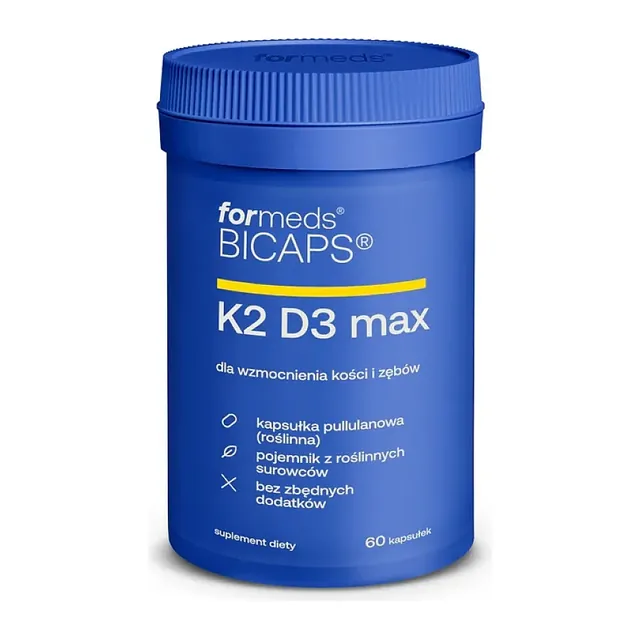Bicaps K2 D3 Max 60 kaps., opakowanie