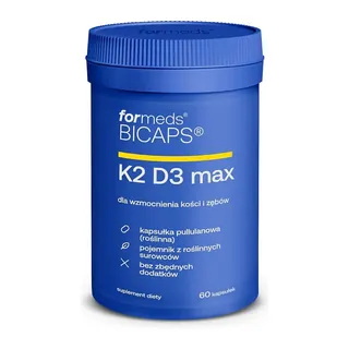 Bicaps K2 D3 Max 60 kaps., opakowanie