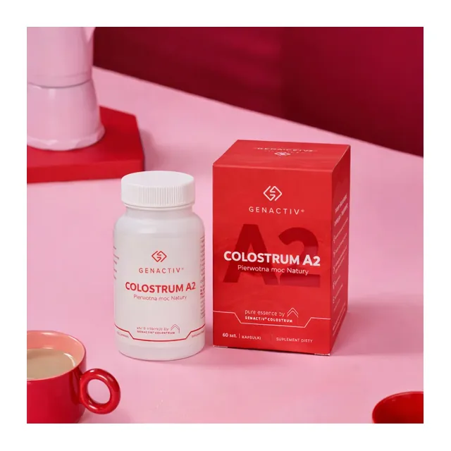 Genactiv Colostrum A2, kapsułki, opakowanie