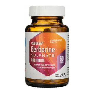 Berberine Sulphate Premium 60 kaps., opakowanie