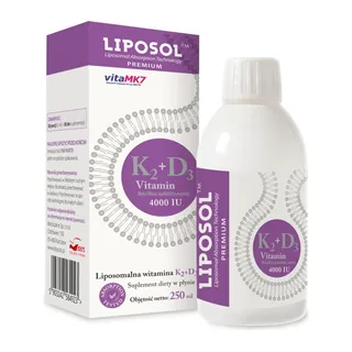 Liposomalna Witamina K2 (VitaMK7) 100 µg + D3 4000 IU, opakowanie