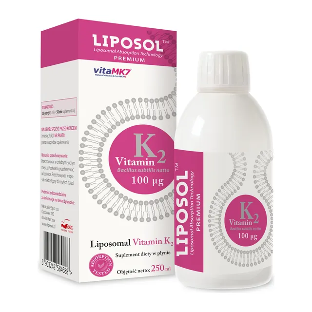 Liposol Liposomalna Witamina K2 (VitaMK7®) 100 µg, opakowanie
