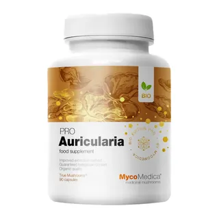 BIO Auricularia PRO - 30% beta 1,3/1,6 D glukanów, opakowanie