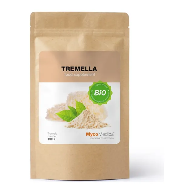 BIO Tremella w proszku - Suplement diety - MycoMedica - 100 g, opakowanie