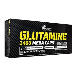 Glutamine 1400 Mega Caps 120 kaps., opakowanie