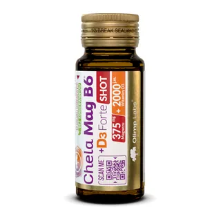 Olimp Chela-Mag B6® + D3 Forte Shot - 25 ml Ampułka Szklana, opakowanie