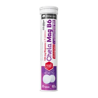 Olimp Chela-Mag B6® magnez + witamina B6 - 20 Tabletek Musujących, opakowanie