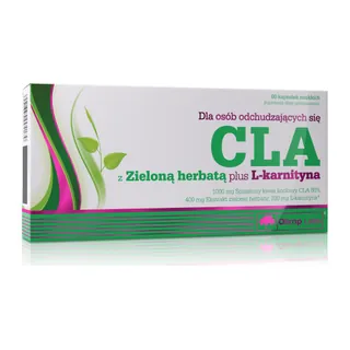 Olimp CLA z Zieloną Herbatą plus L-karnityna - 60 Kapsułek, opakowanie