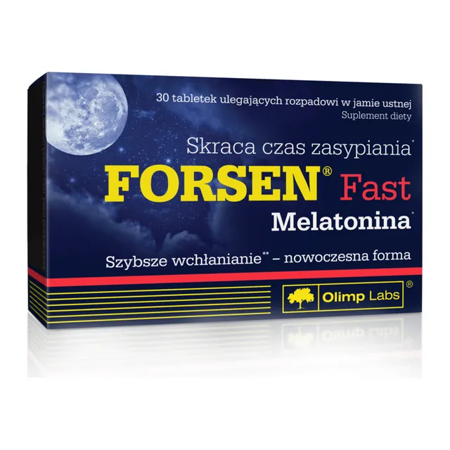Olimp Forsen Fast Melatonina - 30 tabletek, opakowanie