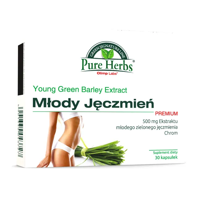 Olimp Młody Jęczmień Premium - 30 Kapsułek, opakowanie