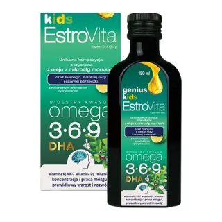 Estrovita Genius Kids 150 ml, opakowanie