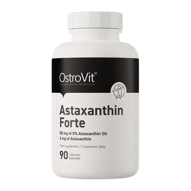 OstroVit Astaksantyna FORTE 90 kapsułek, opakowanie