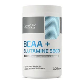 OstroVit BCAA + Glutamina 5500 mg 300 kapsułek, opakowanie
