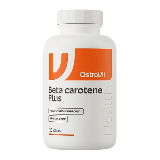 OstroVit Beta Karoten Plus 120 kapsułek, opakowanie