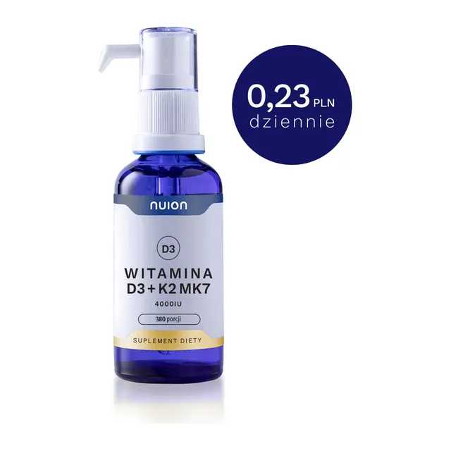 Witamina D3K2MK7 4000 IU NUION, opakowanie