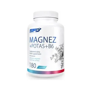 Magnez+Potas+B6 180 tabletek, opakowanie