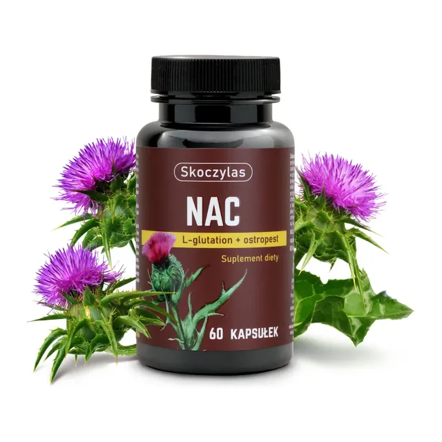 NAC (N-acetylocysteina), glutation, ostropest, opakowanie