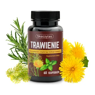 TRAWIENIE mniszek, koper, mięta, opakowanie