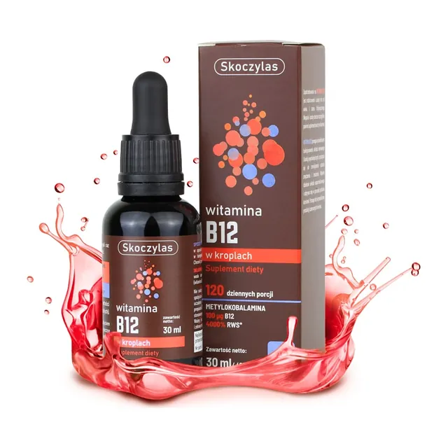 WITAMINA B12 w kroplach (forma metylowana), opakowanie